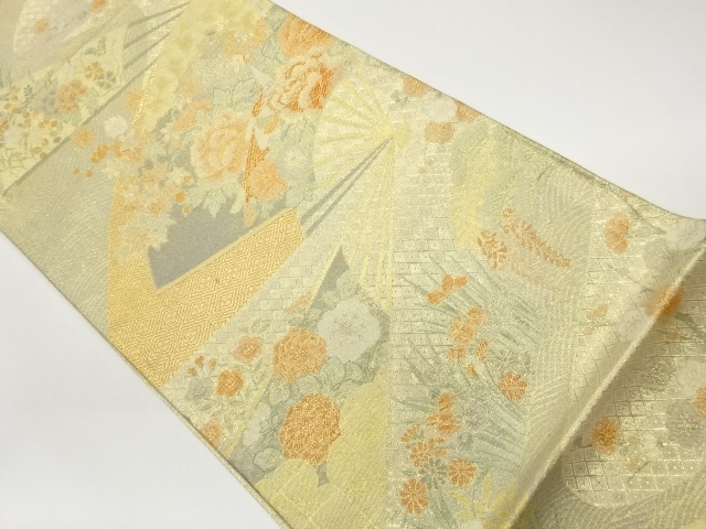 JAPANESE FUKURO OBI / SAGANISHIKI / WOVEN PEACOCK